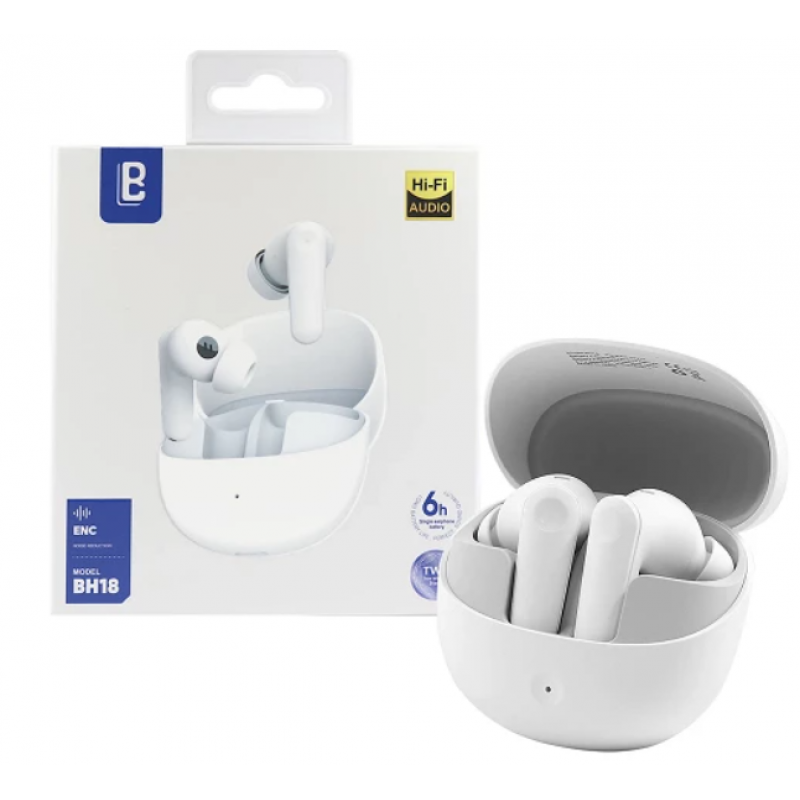 Auriculares Bavin BH18 Branco