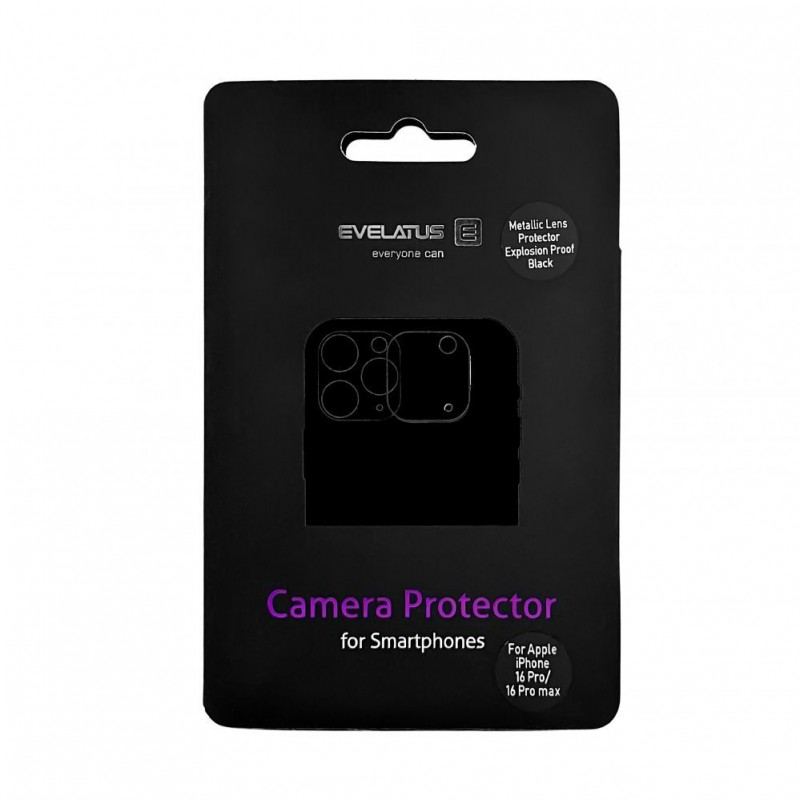 Evelatus iPhone 16 Pro/16 Pro max Full Camera Lens Protector Armor Clear