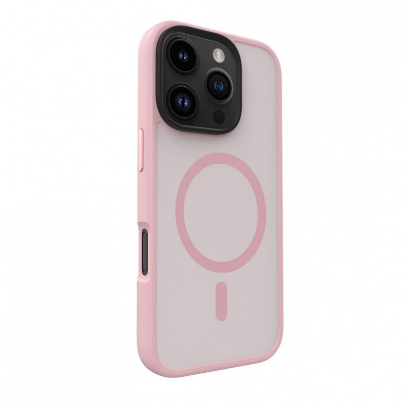 iPhone 16 Pro Max Hybird c/ Magsafe PC+TPU Capa Proteçao Evelatus Rosa