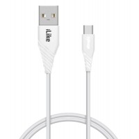 Cabo USB iLike Type-C ICT01 White